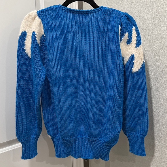 Vintage Christine Abstract Angora Pearl Sweater - Picture 7 of 7